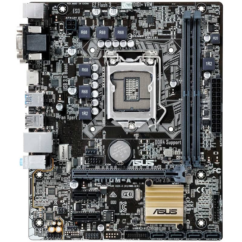 H110M-A مادربرد دسته دوم ایسوس مدل MAINBOARD USED H110M-A - تصویر 1
