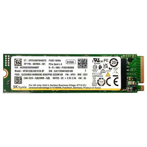 اس اس دی اینترنال SSD NVME M.2 SKY HYNIX 512GB GEN4
