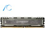 رم کامپیوتر دسته دوم کروشیال CRUCIAL BALLISTIX SPORT BY MICRON DDR4 8GB 3000MHz CL15-GRAY
