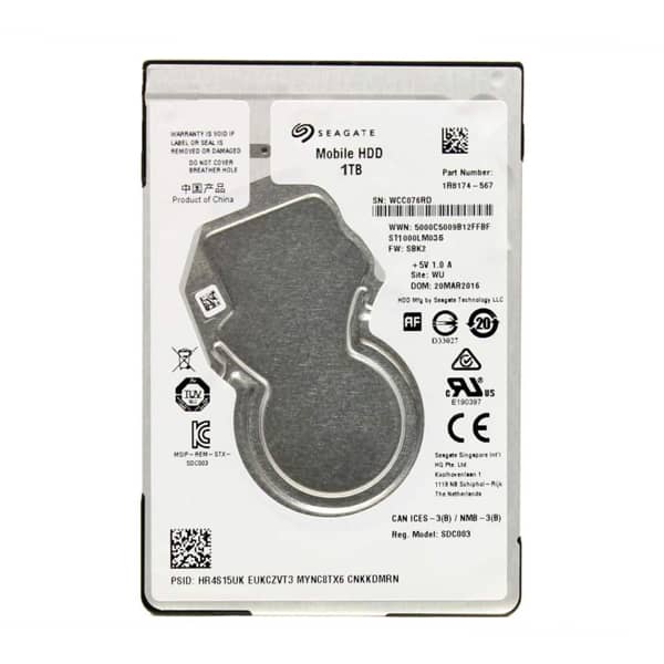 1000535785 هارد دیسک اینترنال 2.5 اینچ FAT SEGATE ظرفیت 1TB - تصویر 1