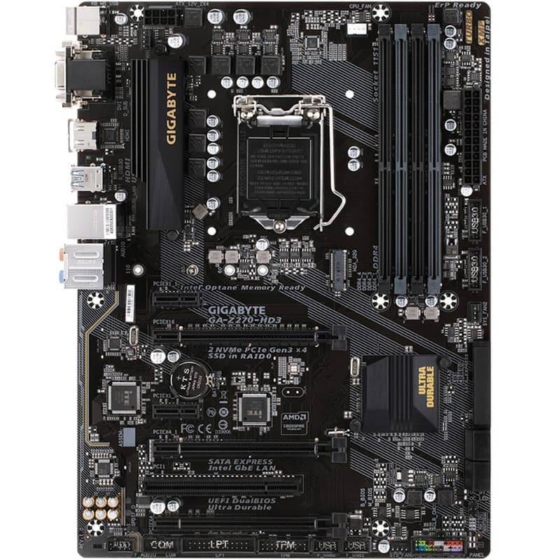 GIGABYTE GA-Z270-HD3 مادربرد دست دوم گیگابایت مدل MAINBOARD USED GIGABYTE GA-Z270-HD3 - تصویر 1