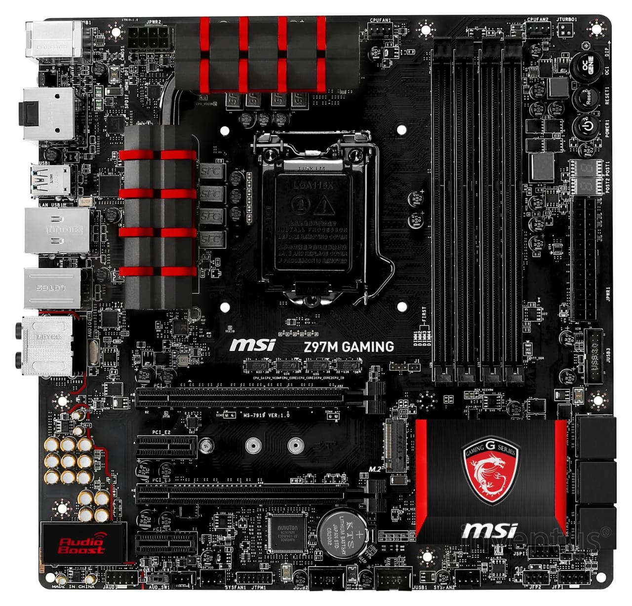 MSI Z97M GAMING مادربرد دسته دوم ام اس ای مدل MAINBOARD USED MSI Z97M GAMING - تصویر 1