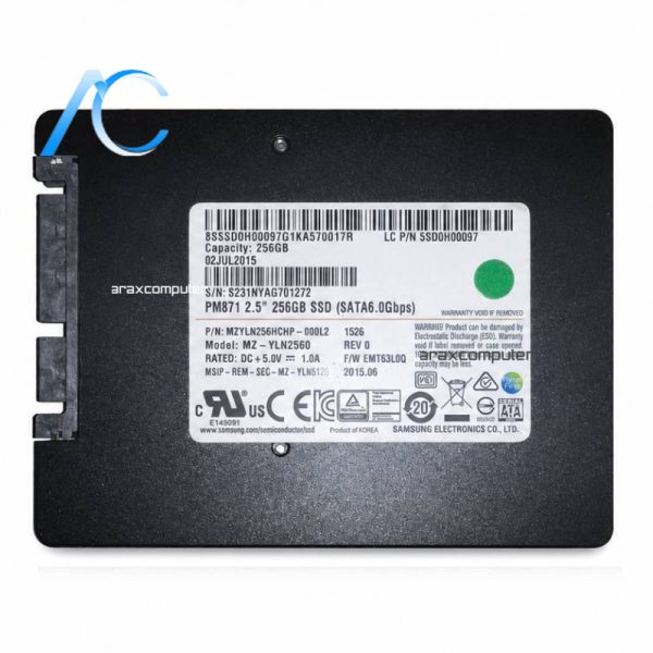 samsung ssd PM871 2.5 7mm 256gb