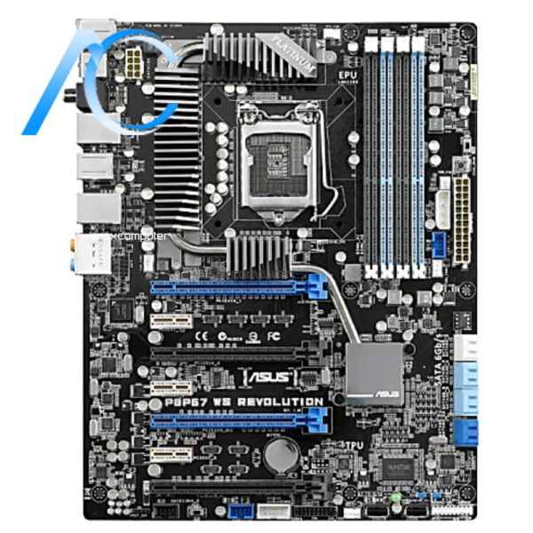مادربرد دسته دوم ایسوس مدل MAINBOARD USED ASUS P8P67 WS REVOLUTION