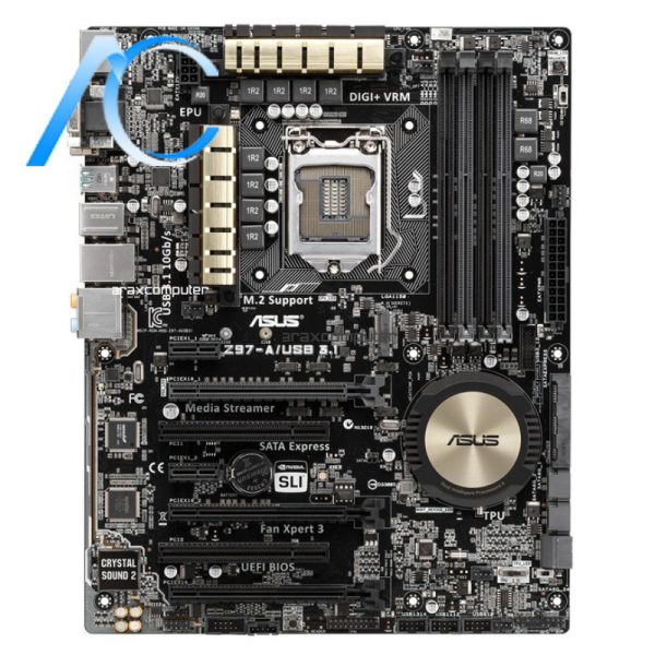 مادربرد دسته دوم ایسوس مدل MAINBOARD USED ASUS Z97-A USB3.1