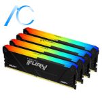 رم کامپیوتر دسته دوم کینگستون RAM KINGSTON HYPERX FURY DDR4 3733MHZ 32GB(2*16GB) RGB